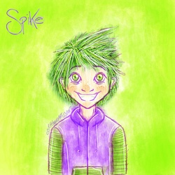 Size: 900x900 | Tagged: safe, artist:littlemsartsy, spike, g4, humanized