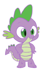 Size: 846x1233 | Tagged: safe, artist:fluttershyluv, spike, dragon, g4, male, simple background, smiling, solo, transparent background