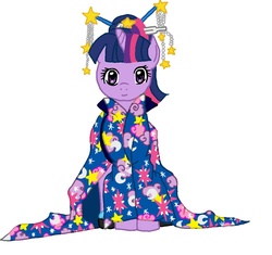 Size: 1215x1140 | Tagged: safe, artist:rena-muffin, twilight sparkle, pony, g4, female, kimono (clothing), simple background, solo, white background