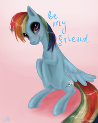 Size: 2000x2500 | Tagged: safe, artist:valeriyashyshkina, rainbow dash, pegasus, pony, g4, female, high res, mare, solo