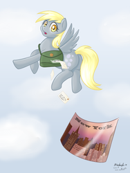 Size: 750x1000 | Tagged: safe, artist:ratofdrawn, derpy hooves, pegasus, pony, g4, butt, female, mare, plot, solo