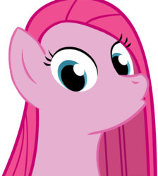 Size: 500x557 | Tagged: artist needed, safe, pinkie pie, earth pony, pony, g4, :o, cute, cuteamena, female, looking at you, pinkamena diane pie, simple background, solo, vector, white background, wide eyes