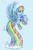 Size: 594x893 | Tagged: safe, artist:hezaa, rainbow dash, g4, clothes, dress, female, gala dress