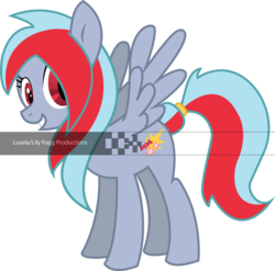 Size: 900x890 | Tagged: dead source, safe, artist:lusela, oc, oc only, pegasus, pony, female, mare, obtrusive watermark, red eyes, simple background, spread wings, transparent background, watermark, wings