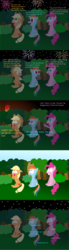 Size: 900x3243 | Tagged: safe, artist:sunny-rains, applejack, pinkie pie, rainbow dash, g4, blind, blinded, comic, fireworks, malcolm in the middle