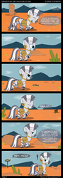 Size: 1600x4500 | Tagged: safe, artist:diegotan, zecora, pony, zebra, g4, bored, comic, desert, dialogue, female, filly, filly zecora, offscreen character, savanna, solo, tree, unamused, zecora is not amused