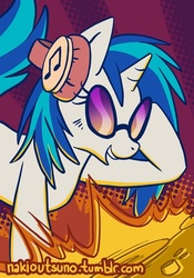 Size: 420x600 | Tagged: safe, artist:nakioutsuno, dj pon-3, vinyl scratch, g4