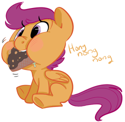 Size: 625x611 | Tagged: safe, artist:php27, scootaloo, g4, choco taco, colored