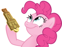 Size: 990x759 | Tagged: safe, pinkie pie, g4, key to vector sigma, look what pinkie found, transformers