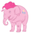 Size: 800x880 | Tagged: safe, artist:blubhead, pinkie pie, elephant, g4, elephantified, pink elephants, pinkiephant, simple background, solo, species swap, transparent background, wat