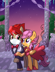 Size: 924x1200 | Tagged: safe, artist:madmax, scootaloo, g4, older, ponified, strider hiryu
