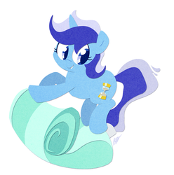 Size: 891x898 | Tagged: safe, artist:egophiliac, minuette, pony, unicorn, g4, solo, toothpaste