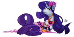 Size: 1630x810 | Tagged: safe, artist:theinkbot, rarity, pony, unicorn, g4, clothes, dress, female, mare, reclining, simple background, solo, transparent background