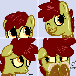 Size: 900x900 | Tagged: safe, artist:lowkey, oc, oc only, oc:coke pony, food pony, original species