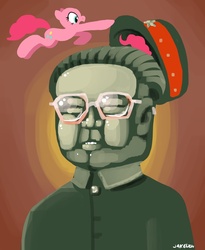 Size: 900x1100 | Tagged: safe, artist:docwario, pinkie pie, earth pony, pony, g4, kim jong-il