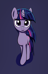 Size: 553x849 | Tagged: safe, artist:fajeh, twilight sparkle, pony, unicorn, g4, female, looking at you, mare, simple background, solo, unicorn twilight