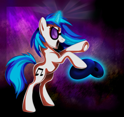 Size: 1900x1791 | Tagged: dead source, safe, artist:gonedreamer, dj pon-3, vinyl scratch, pony, g4, female, magic, solo