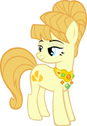 Size: 2666x3873 | Tagged: safe, artist:chir-miru, aunt orange, earth pony, pony, g4, the cutie mark chronicles, female, high res, simple background, solo, transparent background, vector, verna orange