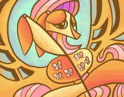 Size: 4200x3300 | Tagged: safe, artist:docwario, fluttershy, g4, cubism, modern art