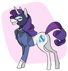 Size: 658x686 | Tagged: safe, artist:ginsengandhoney, rarity, pony, g4, crossover, solo, team fortress 2