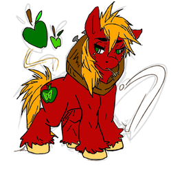 Size: 600x602 | Tagged: safe, artist:krome, big macintosh, earth pony, pony, g4, male, stallion