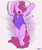 Size: 1500x1800 | Tagged: safe, artist:skoon, berry punch, berryshine, pony, g4, bed, body pillow, body pillow design, clothes, on back, one-piece swimsuit, solo, swimsuit