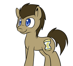 Size: 681x620 | Tagged: safe, artist:lustrous-dreams, doctor whooves, time turner, earth pony, pony, g4, male, simple background, smiling, solo, stallion, white background