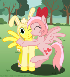 Size: 2257x2488 | Tagged: safe, artist:the-mystery-of-doom, pegasus, pony, bunny ears, giggles (happy tree friends), happy tree friends, high res, ponified
