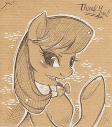 Size: 433x489 | Tagged: safe, artist:mi-eau, octavia melody, earth pony, pony, g4, female, mare, solo, traditional art