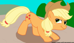 Size: 2100x1225 | Tagged: safe, artist:ced75, applejack, earth pony, pony, g4, female, mare, solo