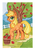 Size: 600x856 | Tagged: safe, artist:kamirah, applejack, earth pony, pony, g4, apple, female, food, raised hoof, solo, traditional art, tree