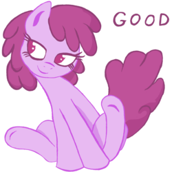 Size: 1280x1280 | Tagged: safe, artist:madame berry punch, berry punch, berryshine, earth pony, pony, g4, female, mare, simple background, solo, transparent background