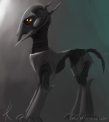 Size: 874x977 | Tagged: safe, artist:grissaecrim, pony, general grievous, ponified, solo, star wars