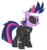 Size: 3000x3210 | Tagged: safe, artist:sidorovich, twilight sparkle, pony, unicorn, g4, it's about time, butt, female, future twilight, high res, mare, plot, simple background, smiling, solo, transparent background, twibutt, unicorn twilight, vector