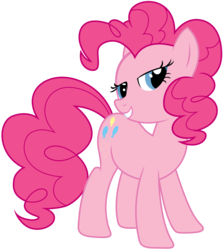 Size: 4422x4961 | Tagged: safe, artist:kooner-cz, pinkie pie, earth pony, pony, g4, absurd resolution, bedroom eyes, female, looking at you, mare, simple background, solo, transparent background, vector