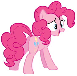 Size: 3000x2972 | Tagged: safe, artist:sidorovich, pinkie pie, earth pony, pony, g4, balloonbutt, butt, female, high res, mare, open mouth, plot, simple background, solo, transparent background, vector