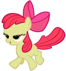 Size: 2793x3000 | Tagged: safe, artist:sidorovich, apple bloom, earth pony, pony, g4, female, filly, high res, simple background, solo, transparent background, vector