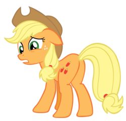 Size: 3000x2889 | Tagged: safe, artist:sidorovich, applejack, earth pony, pony, g4, the cutie pox, applebutt, butt, female, high res, mare, plot, simple background, solo, transparent background, vector