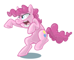 Size: 708x579 | Tagged: safe, artist:spainfischer, pinkie pie, earth pony, pony, g4, evil enchantress, female, mare, open mouth, simple background, solo, transparent background