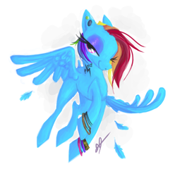 Size: 620x625 | Tagged: dead source, safe, artist:hangryhangryhippo, rainbow dash, pony, g4, female, solo