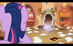 Size: 1024x640 | Tagged: safe, screencap, twilight sparkle, g4, it's about time, accurate, future twilight, terminator, youtube caption
