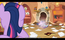 Size: 1024x640 | Tagged: safe, screencap, twilight sparkle, g4, it's about time, my little pony: friendship is magic, accurate, future twilight, terminator, youtube caption