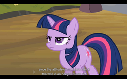 Size: 1024x640 | Tagged: safe, screencap, twilight sparkle, g4, it's about time, youtube caption