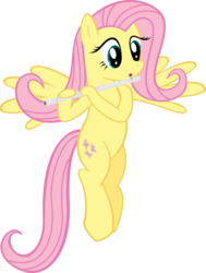 Size: 2266x3000 | Tagged: safe, artist:supermatt314, fluttershy, pegasus, pony, g4, female, flute, flying, high res, mare, musical instrument, pun, simple background, solo, transparent background