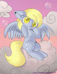 Size: 2153x2786 | Tagged: safe, artist:lustrous-dreams, derpy hooves, pegasus, pony, g4, bubble, female, mare, solo