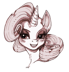 Size: 393x411 | Tagged: safe, artist:zgizgi, rarity, pony, unicorn, g4, female, mare, solo