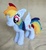 Size: 959x1052 | Tagged: safe, artist:spark-strudel, rainbow dash, pony, g4, doll, female, irl, photo, plushie, solo, toy