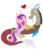 Size: 1538x1780 | Tagged: safe, artist:papercutpony, discord, princess cadance, alicorn, draconequus, pony, g4, crack shipping, female, heart, infidelity, love, male, mare, princess cheatdance, ship:discodance, shipping, simple background, straight, transparent background