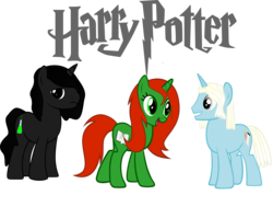 Size: 6724x5362 | Tagged: safe, artist:asdflove, pony, unicorn, absurd resolution, female, harry potter (series), lily potter, male, ponified, severus snape, simple background, transparent background, vector, xenophilius lovegood