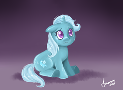 Size: 2338x1700 | Tagged: safe, artist:amenoo, trixie, pony, unicorn, g4, crying, female, mare, solo